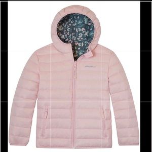 EDDIE BAUER GIRLS REVERSIBLE HOODED DOWN JACKET 🌸